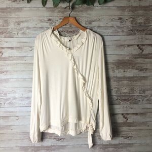 J. Crew Mercantile long sleeve blouse size large